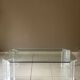 Octagonal Glass and Lucite Coffee Table, Karl Springer, USA Mid-Century Vintage