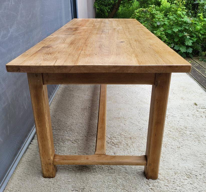 Table de ferme Chêne massif 200x79