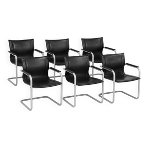 Suite de 6 fauteuils - 1980