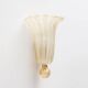 Pair of Murano Glass Wall Sconces with Gold Dust Inclusions