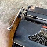 Olympia typewriter in black metal