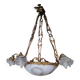 Alabaster and bronze lustre