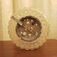 Plafonnier rond en verre moulé