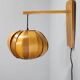 1960s Wooden Wall Lamp, Czechoslovakia