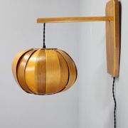 1960s Wooden Wall Lamp, Czechoslovakia