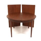 Scandinavian teak and oak dining table, Sweden, 1960s