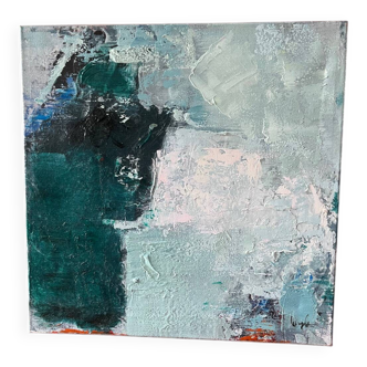 Blue abstract painting