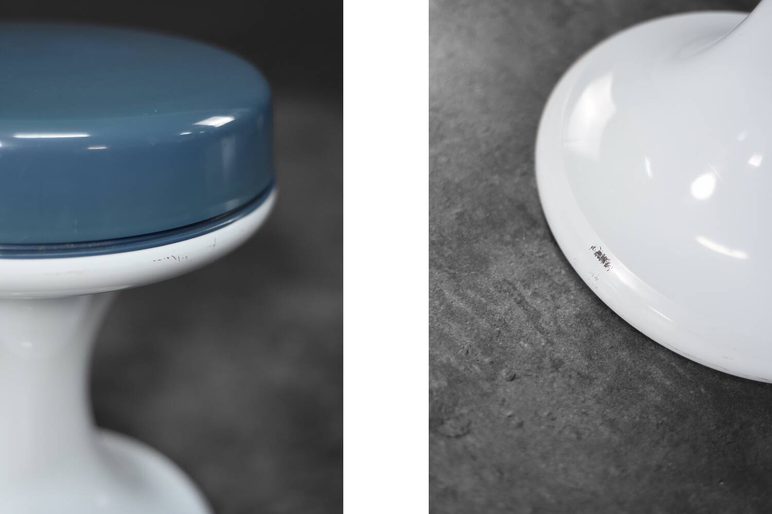 Vintage plastic stool from the space age, made by Emsa, West Germany, 1960s.