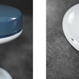 Vintage plastic stool from the space age, made by Emsa, West Germany, 1960s.