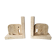 Pair of bookends in travertine Fratelli Mannelli
