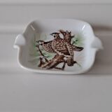 Porcelain ashtray cup with birds
