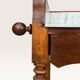 Dressing table in walnut and marble, late 19th century.