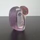 Mats jonasson målerås - glass sculpture / mask "mio" - signed -