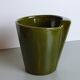 Khaki ceramic pot cover