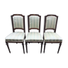 Lot of 3 old Empire style chairs