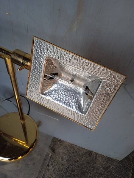 Vintage design brass reading desk lamp ep 1970