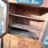 Breton display cabinet in pitch pine