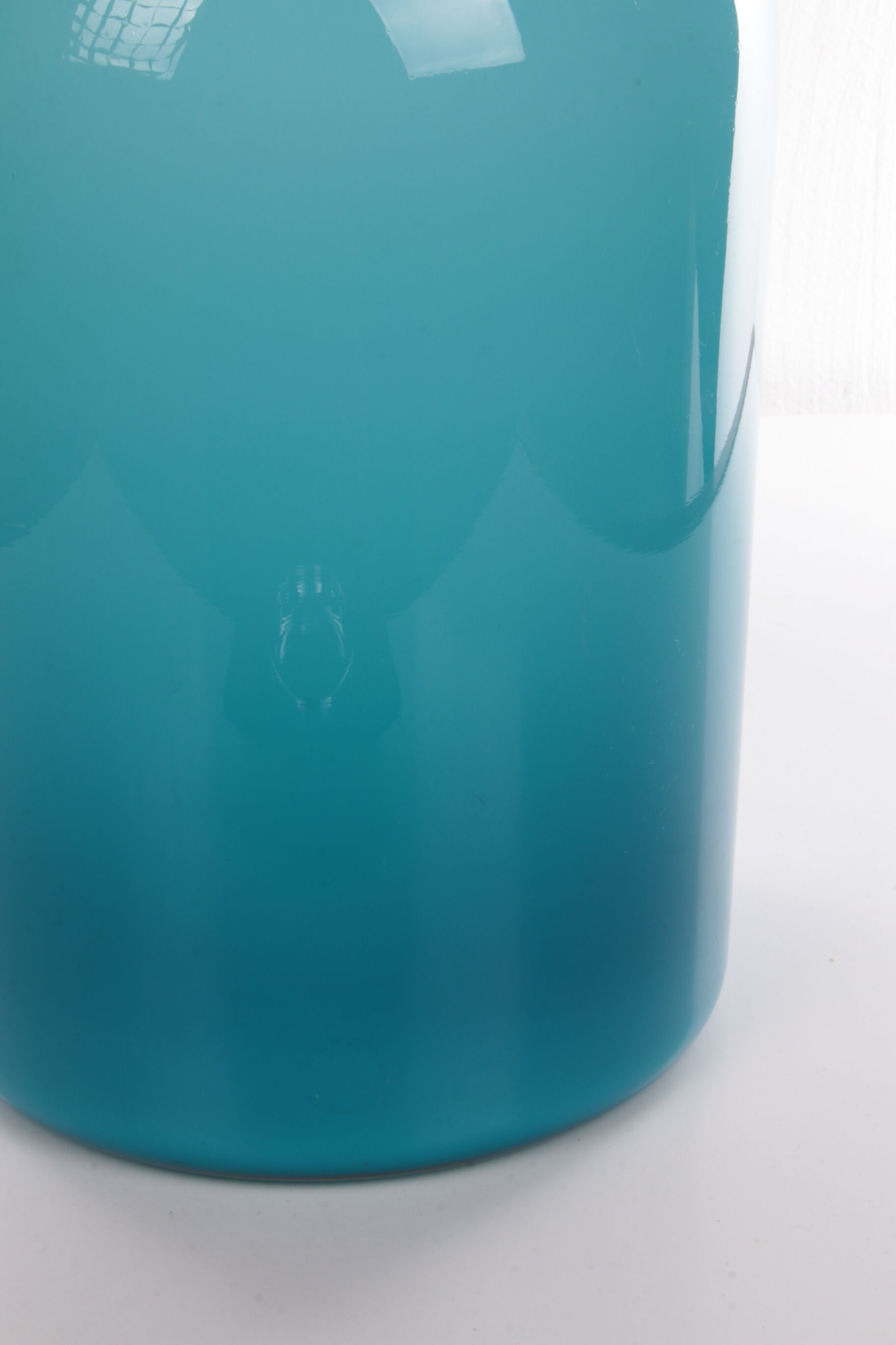Otto Brauer for Kastrup Holmegaard - Light blue bottle vase "Gulvvase"