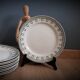 Lot de 6 assiettes plates Boch Bonaparte
