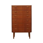 Teak chest of drawers, Danish design, 1970s, made in Denmark
