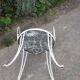 Old wrought iron garden furniture