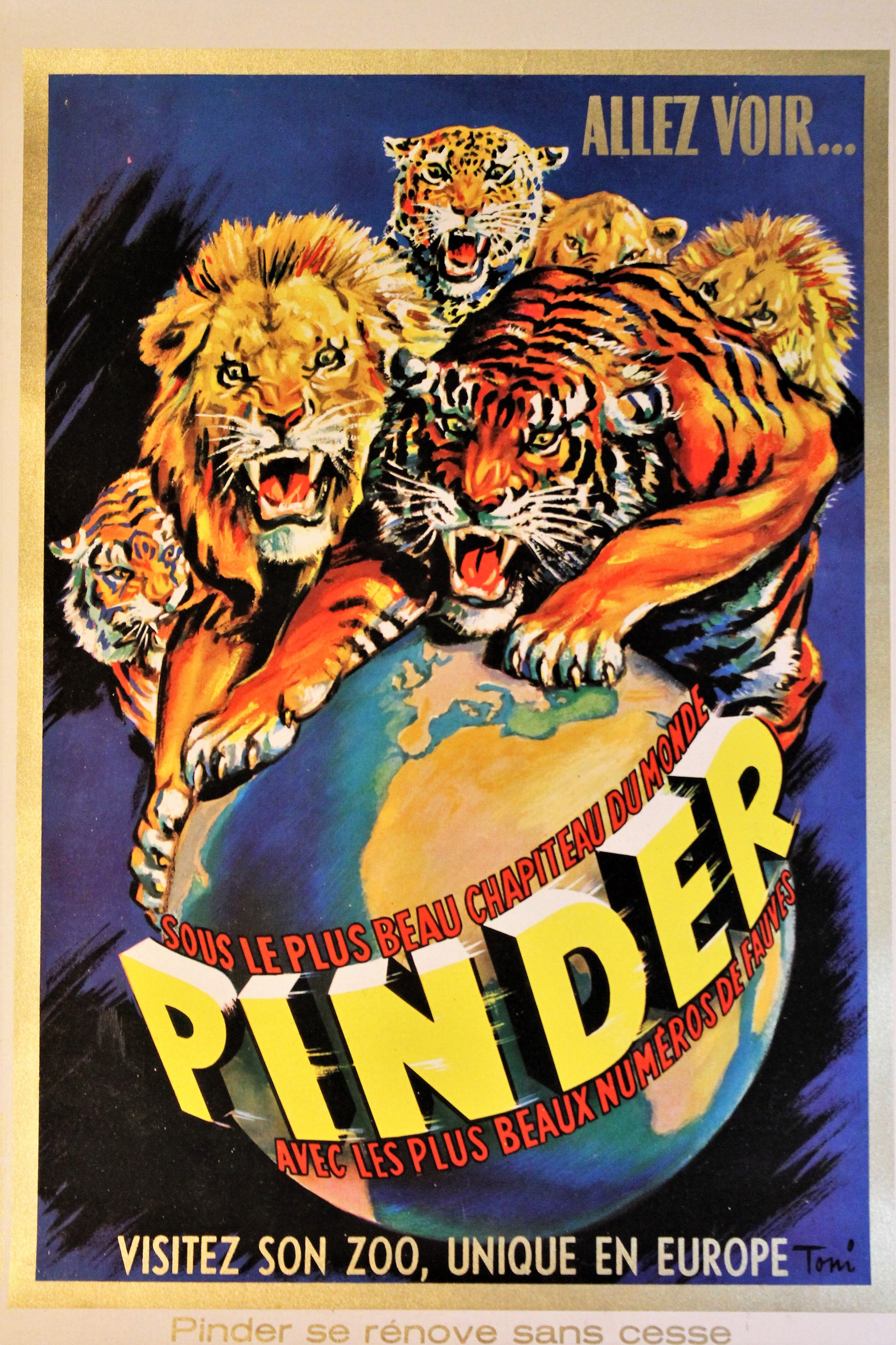 Pinder circus poster 1960s