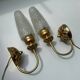 Paire d'appliques en laiton France