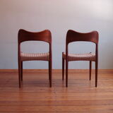 Danish Dining Chairs by Arne Hovmand Olsen for Mogens Kold, Set of 6, 1960s