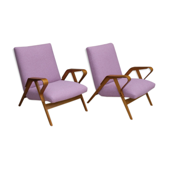 Bentwood 24-23 armchairs by František Jirák for Tatra, 1960