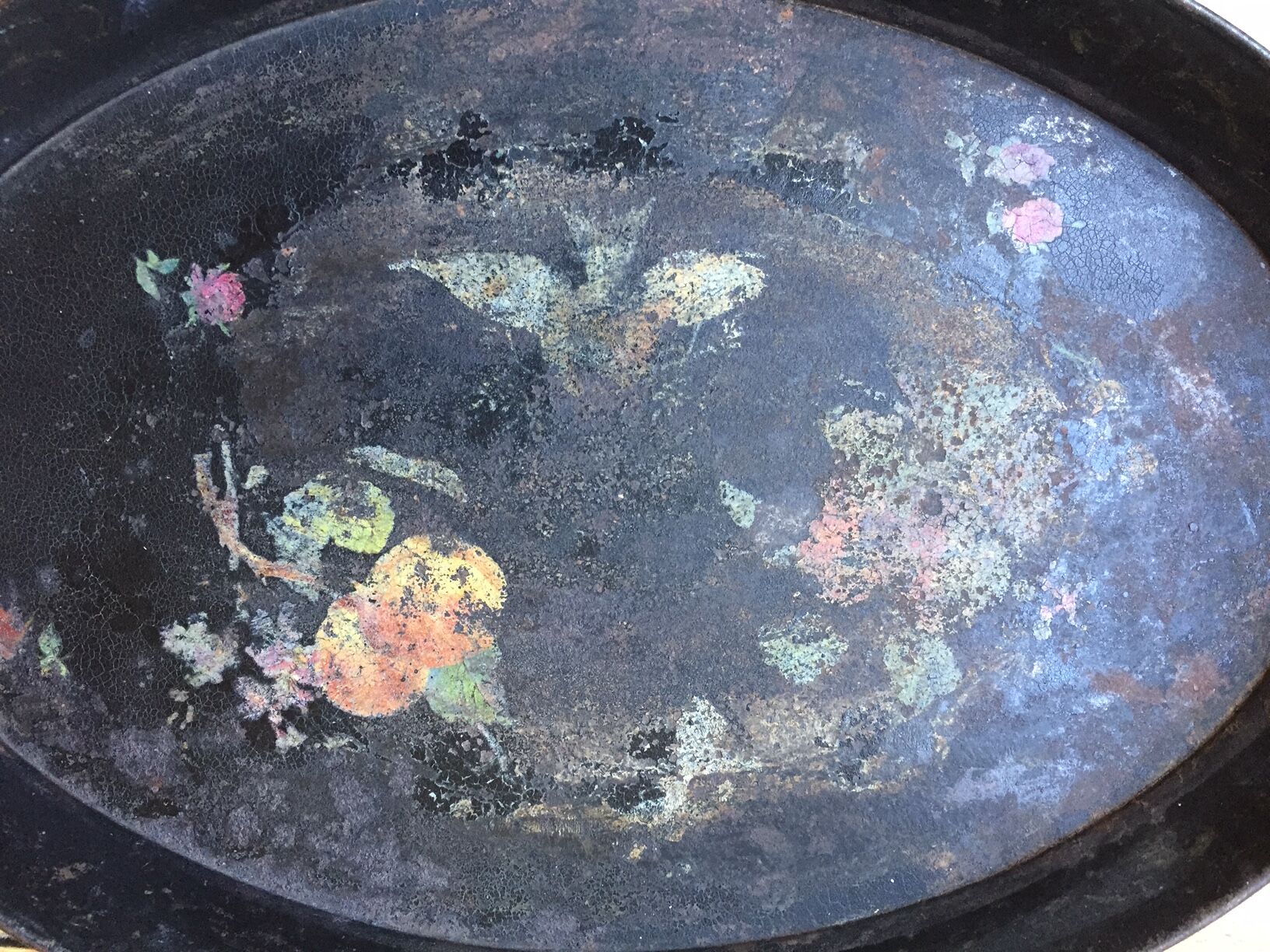 Plateau en tôle noire