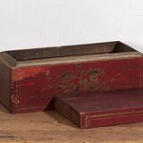 Small antique chest with floral details (c.1900) #30