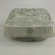 Plafonier flush mount glass space age design 70s