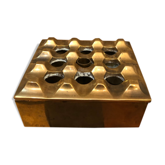 Ultima vintage ashtray in brass by Bäckström & Ljungberg, 1970s