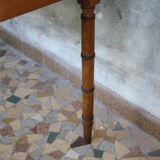 Pitch pine desk false bamboo Napoleon III