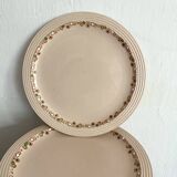 Assiettes plates Longwy modèle Betty