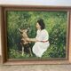 Portrait de femme et son chien