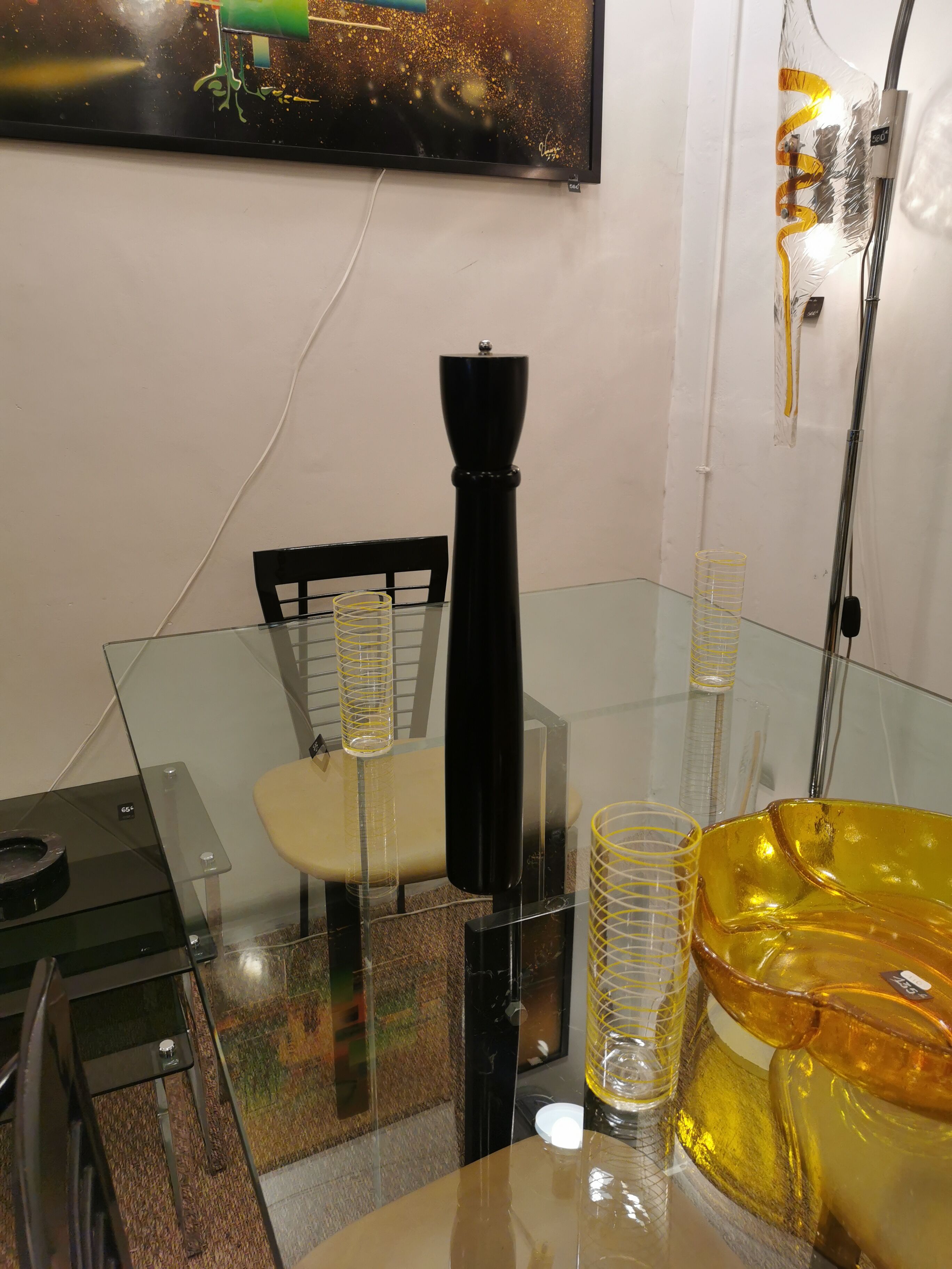 Vintage wooden pepper mill