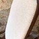White terry fabric rocking chair