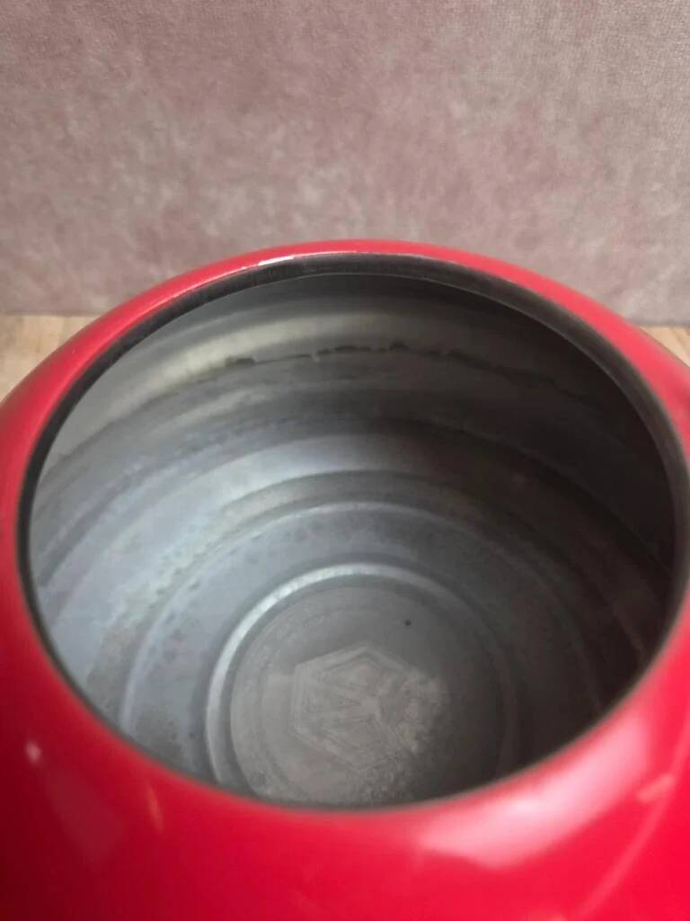 Vintage red stainless steel kettle – 2.5 L