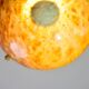 Art Deco great design brown alabaster chandelier, 1940s
