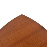 Vintage set of 3 wooden and metal side tables from the 1980s