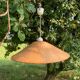 XXL vintage woven wicker pendant light
