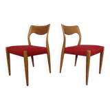 Set of Danish Oak Dining Chairs, 1960s