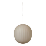 White opaline ball pendant light from the 50s