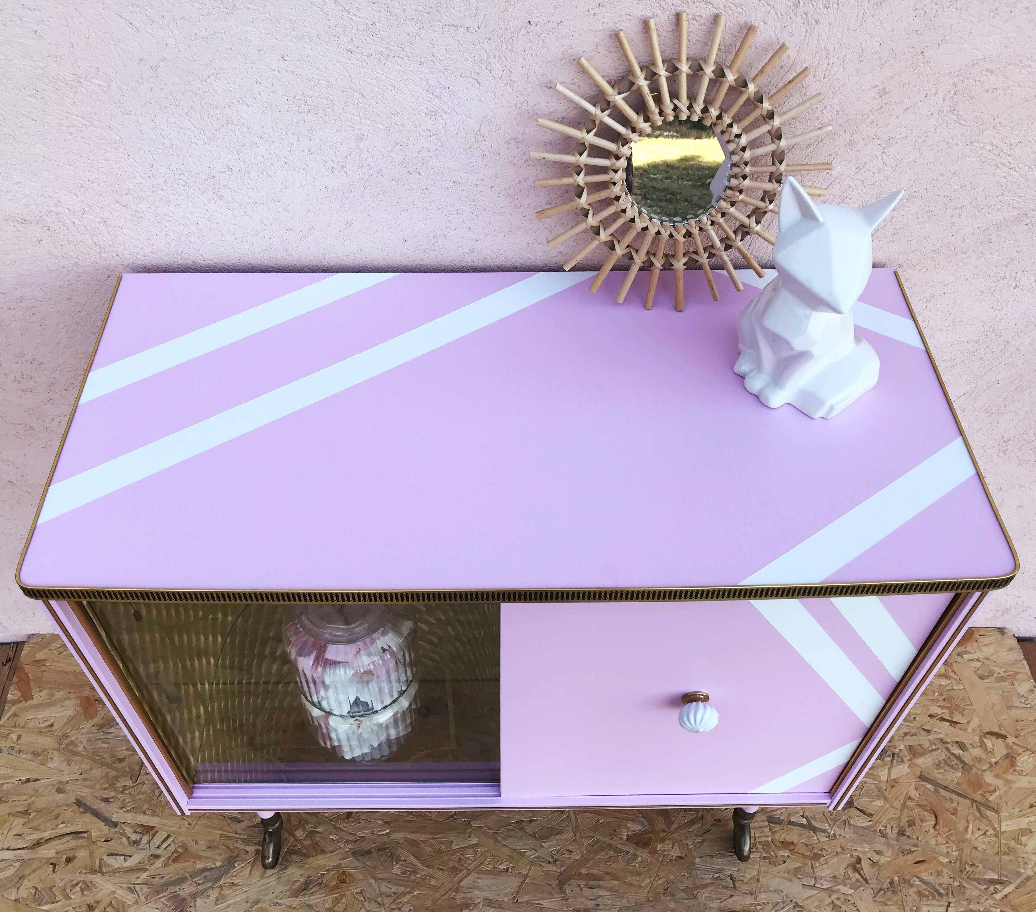 Bar cabinet, revamped, vintage 50s-60s