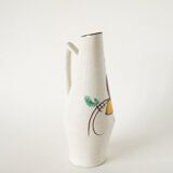 Ceramic vase, floral patterns, made in Germany, 1970.
