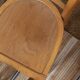 6 bistro chairs, blond wood, typical Luterma brand, 1950s-60s
