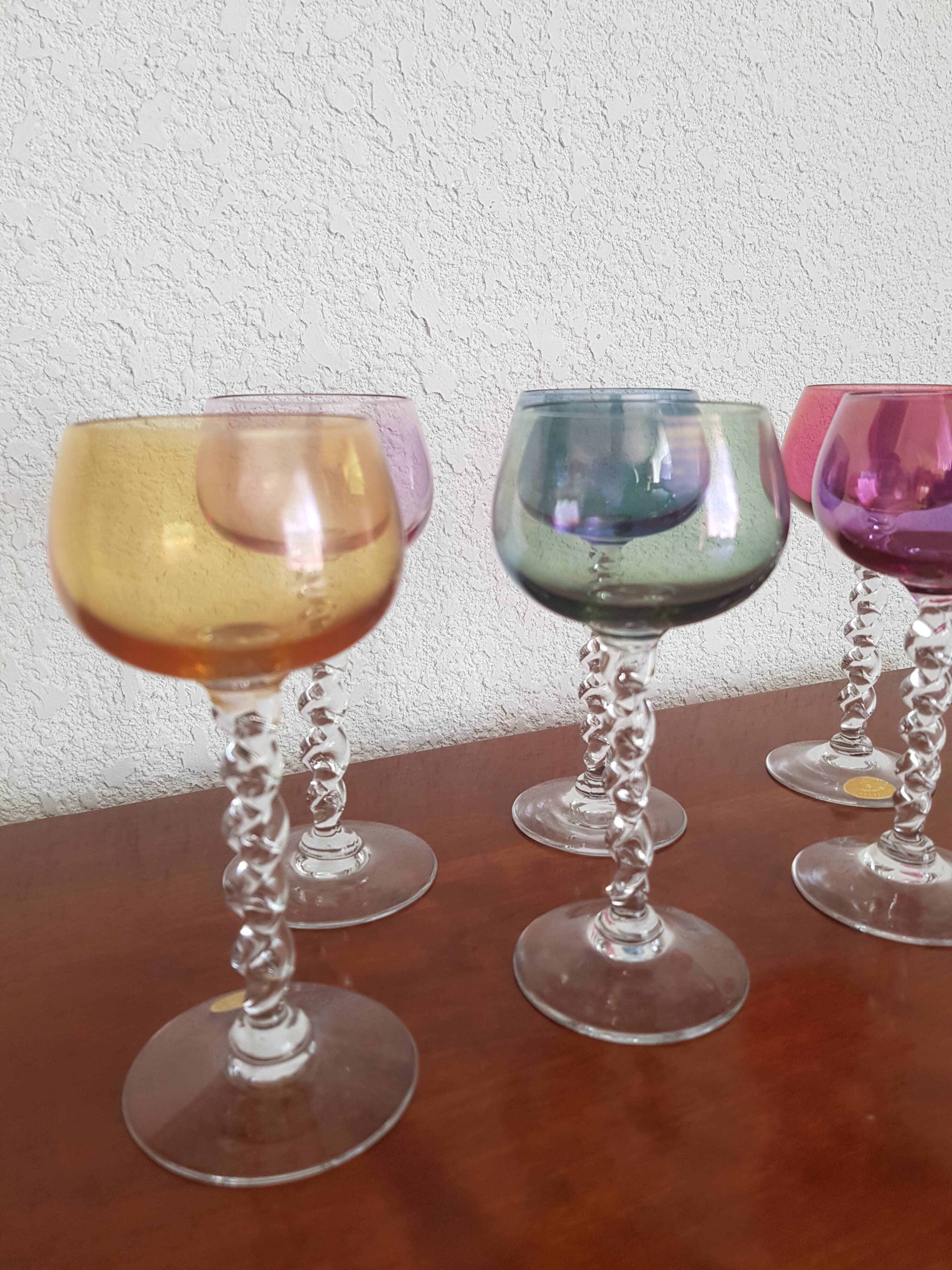 Set of 6 Roemer Crystal glasses from Loraine