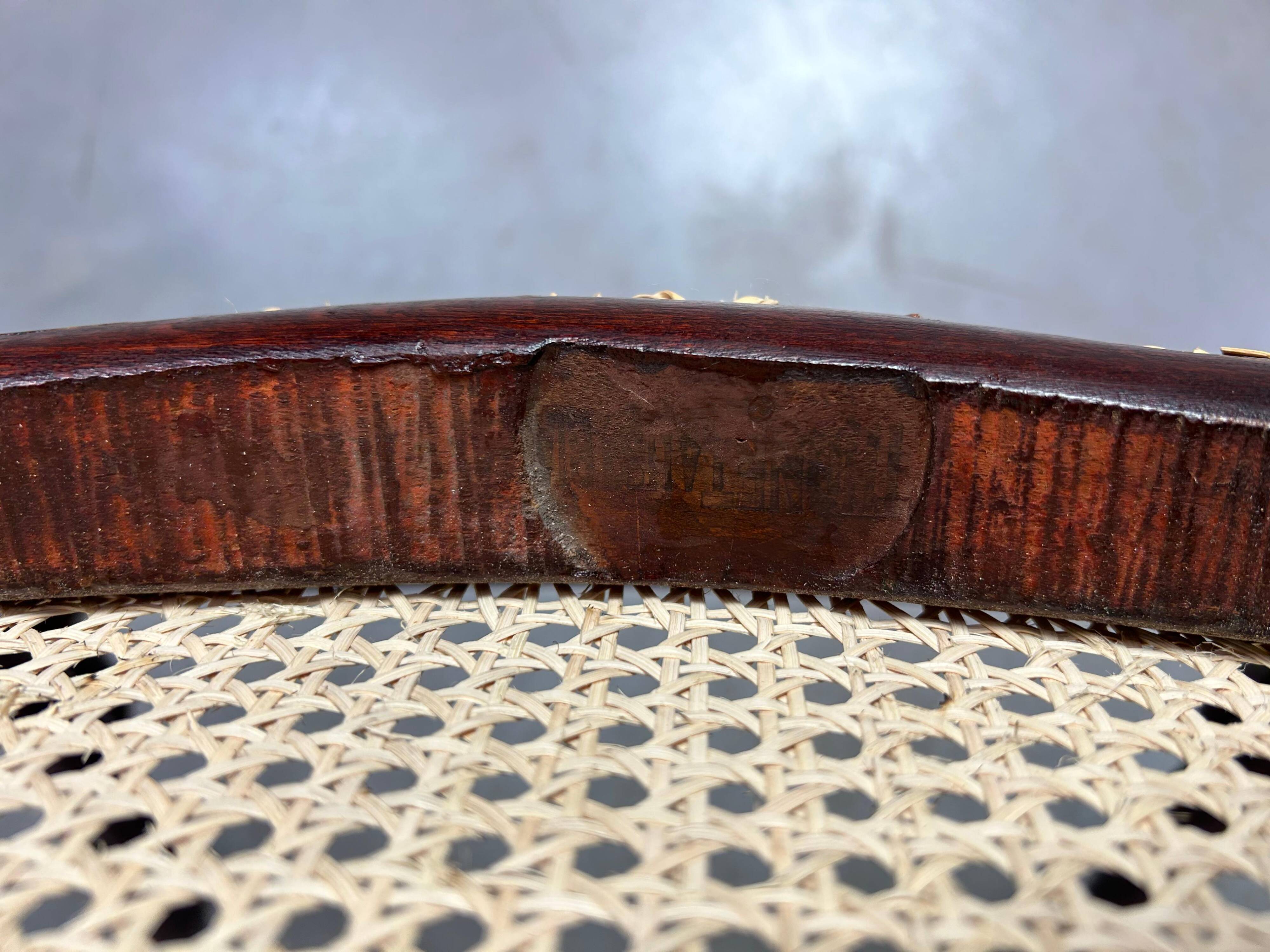 Chaise longue pliante très rare n°1 par Thonet