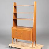 Multifunction teak bookcase 1960 Denmark